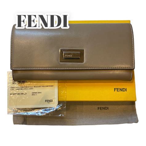 fendi peekaboo continental wallet|FENDI Vitello Century Bi.